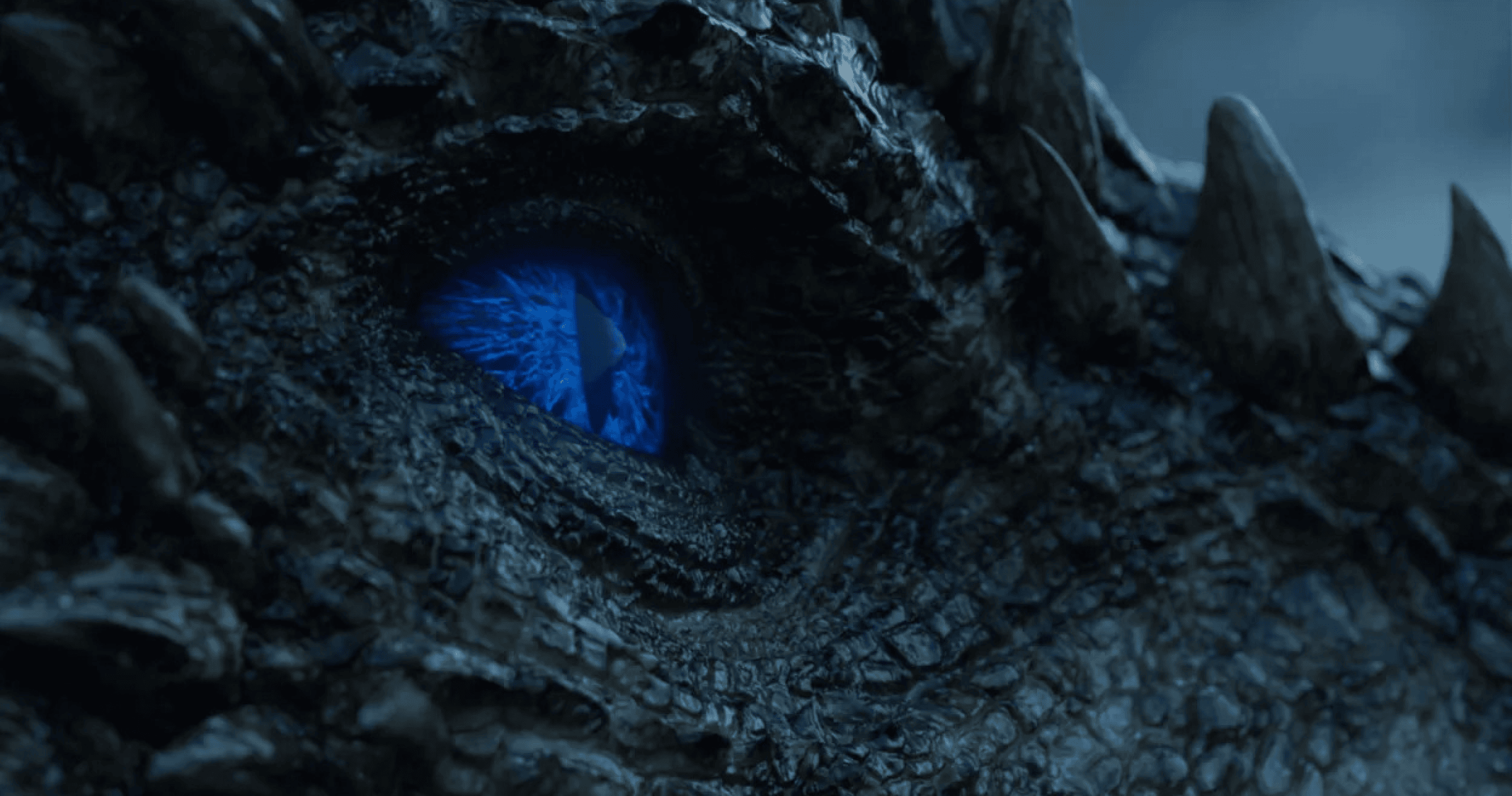 A blue eyed dragon